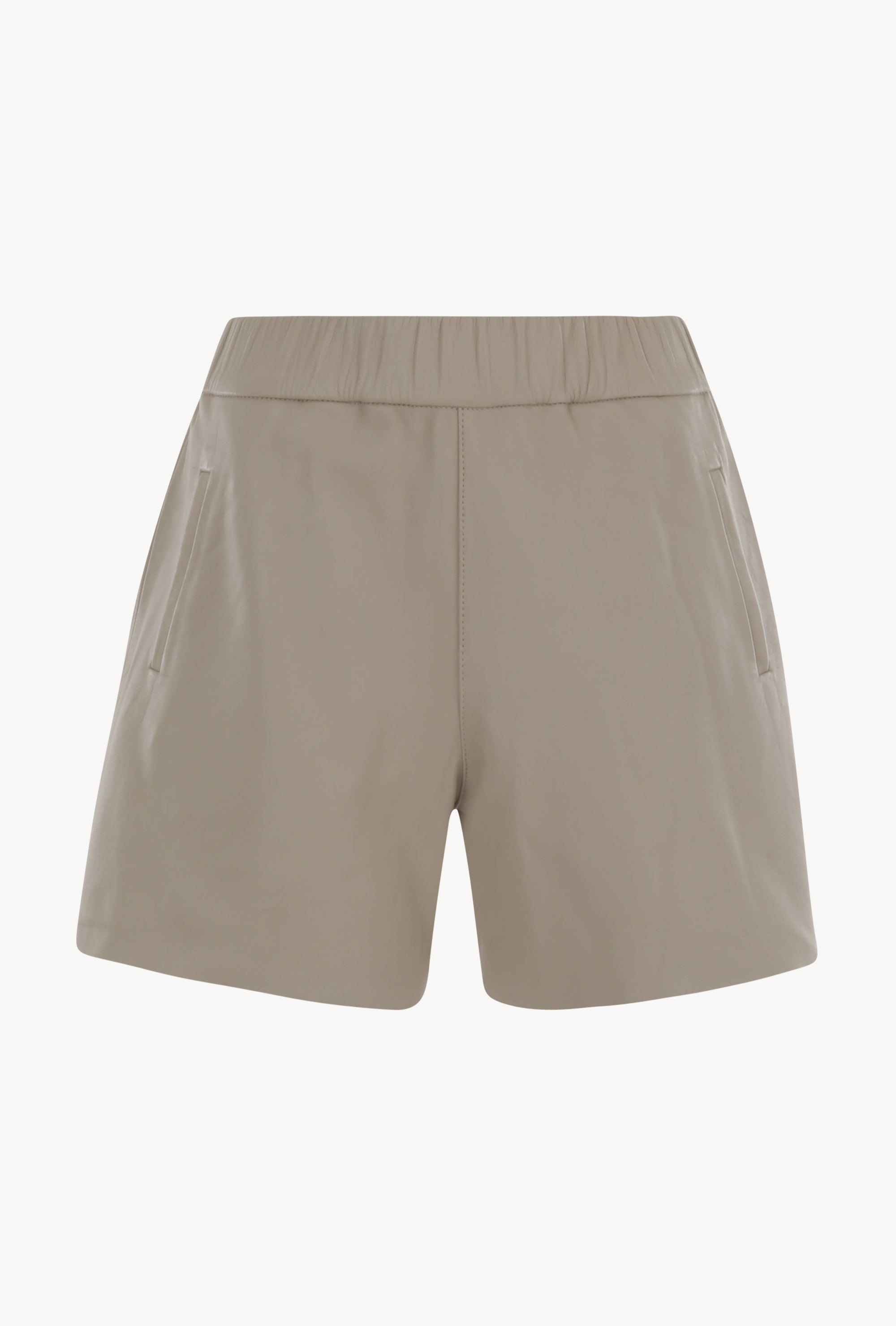 Off White Leather Culotte Shorts