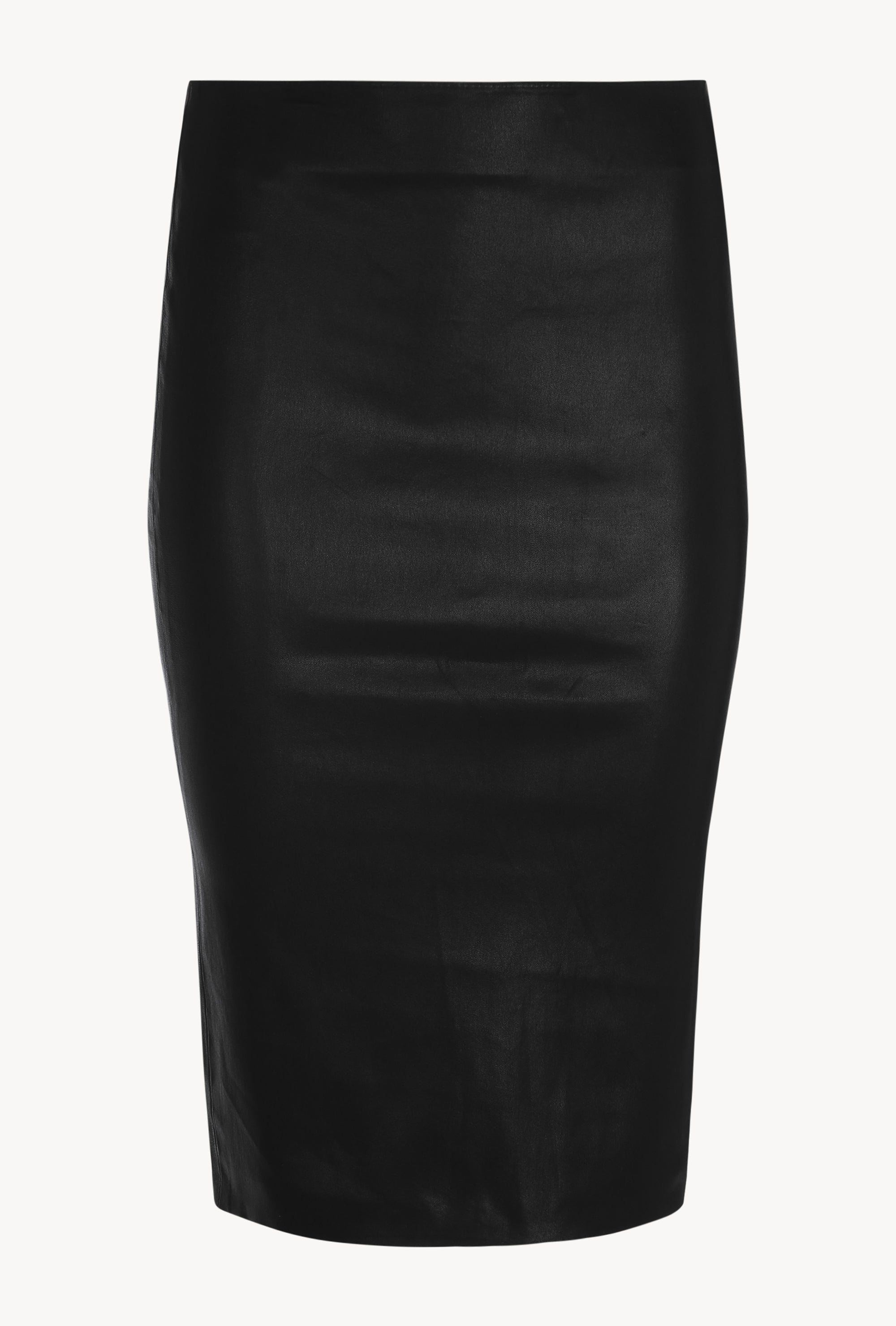 Black Leather Pencil Skirt