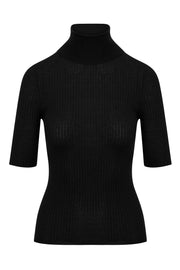 Black Cashmere Turtleneck