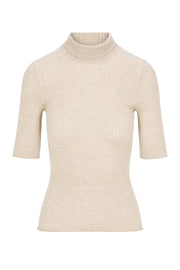 Chalk Cashmere Turtleneck