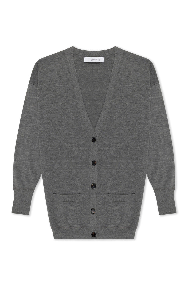 Thunder Cashmere Boyfriend Cardigan