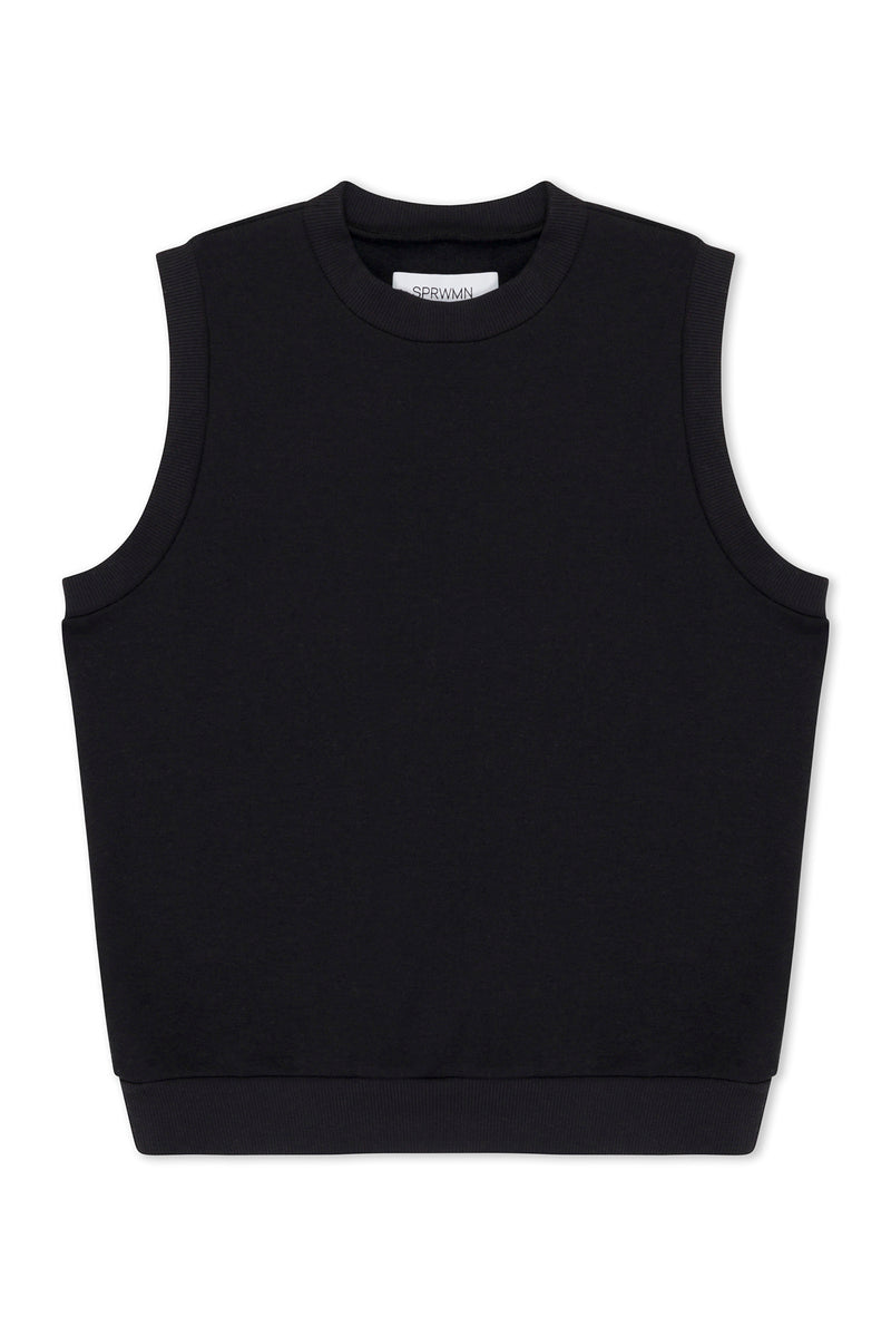 Black Shrunken Vest