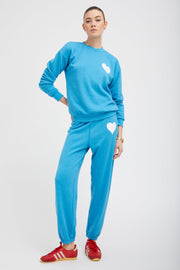Turquoise Heart Sweatpants