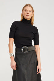 Black Cashmere Turtleneck