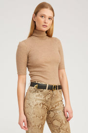 Camel Cashmere Turtleneck
