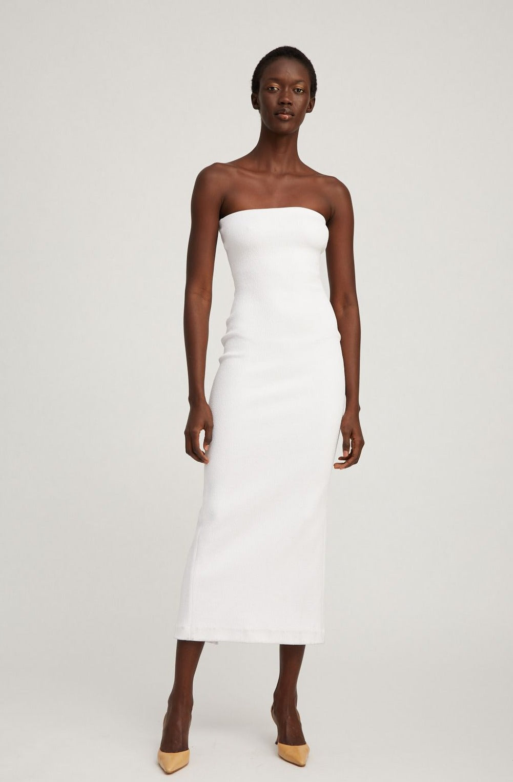 midi white tube dress SPRWMN Tube Dress in White