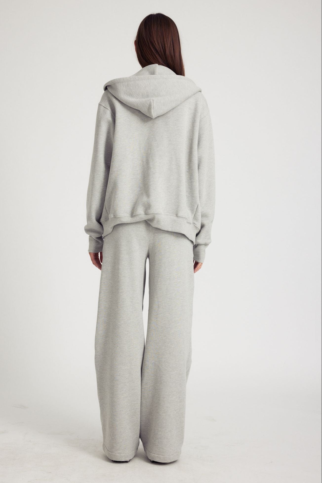 Heather Grey Zip Up Hoodie