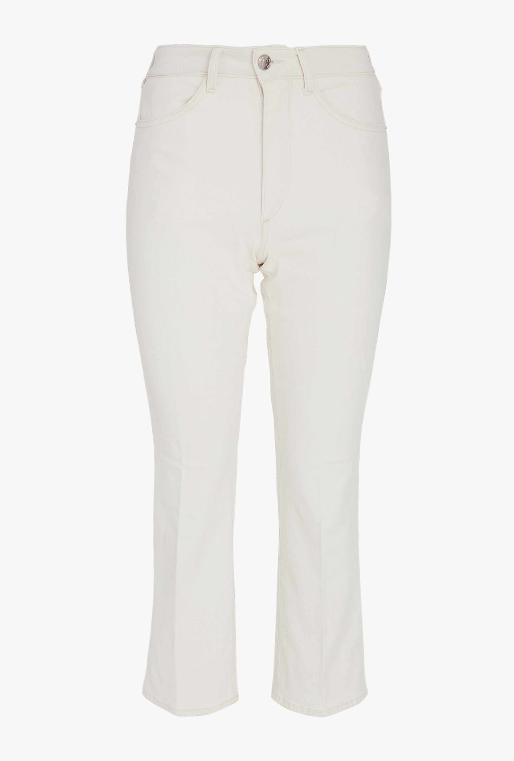 Earhart Off White Crop Denim