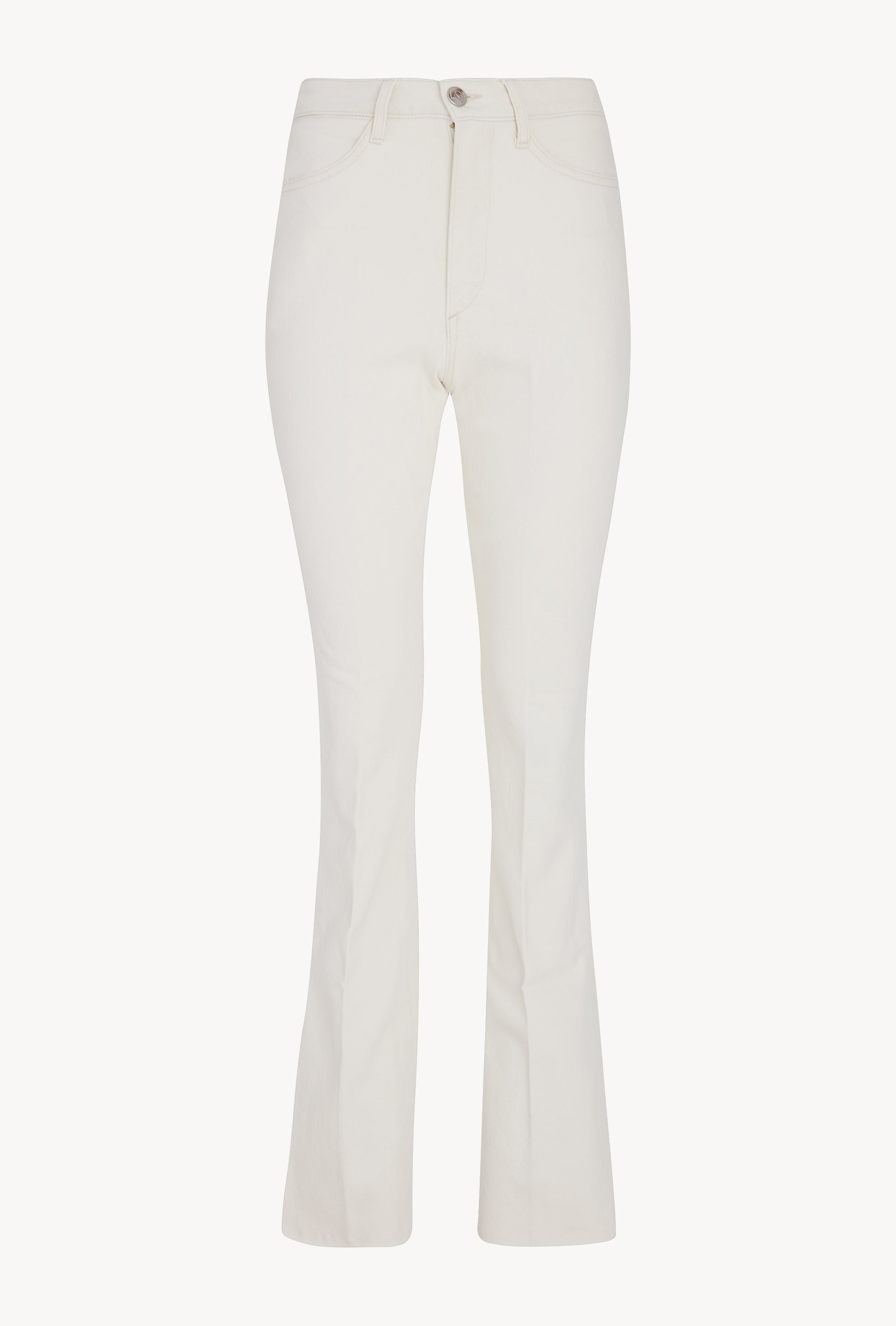 Earhart Vintage White Micro Flare Denim