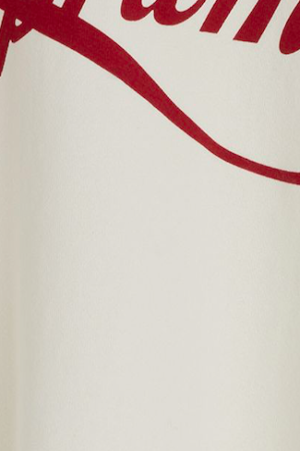 Off White Cotton Logo Script Sweatpants