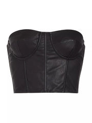 Black Leather Corset