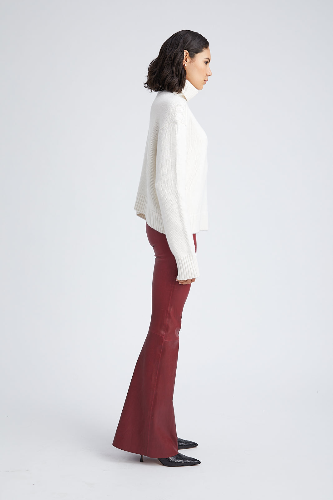 Crimson Leather Ultra Flare