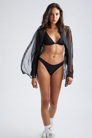 Black Triangle Bikini Top