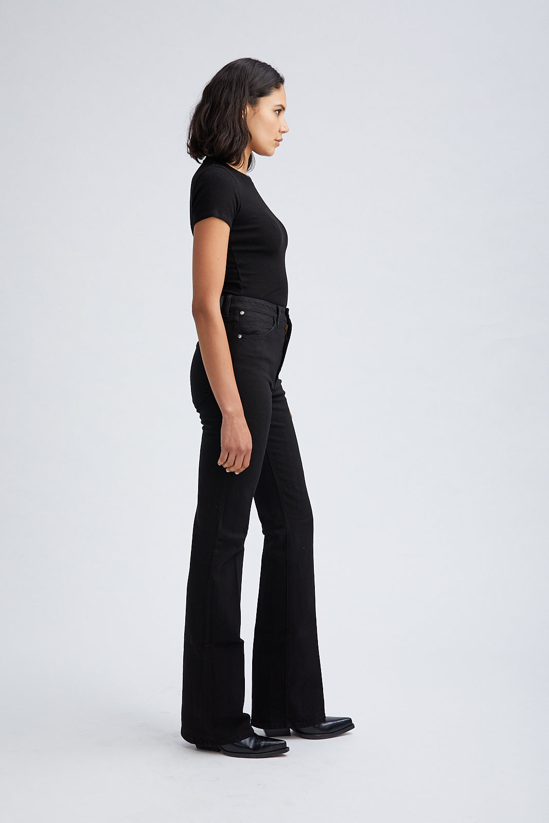Stevie Micro Flare Denim Pants