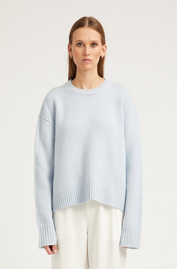 Baby Blue Heavy Cashmere Sweater