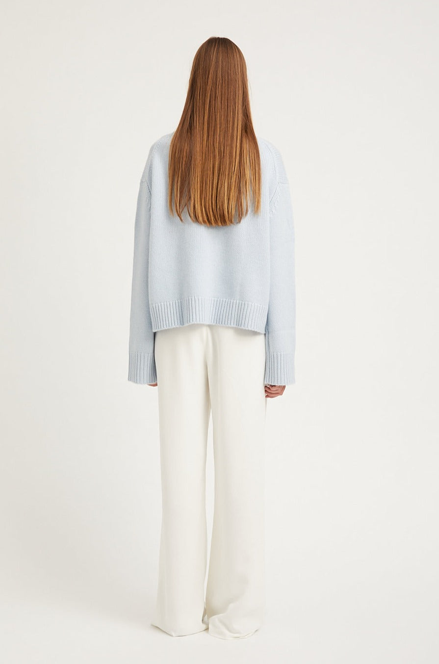 Baby Blue Heavy Cashmere Sweater