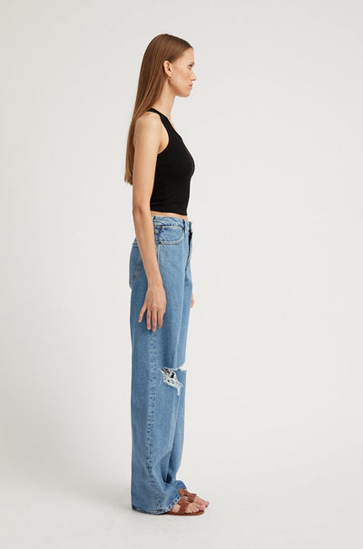 Josephine Distressed Baggy Denim