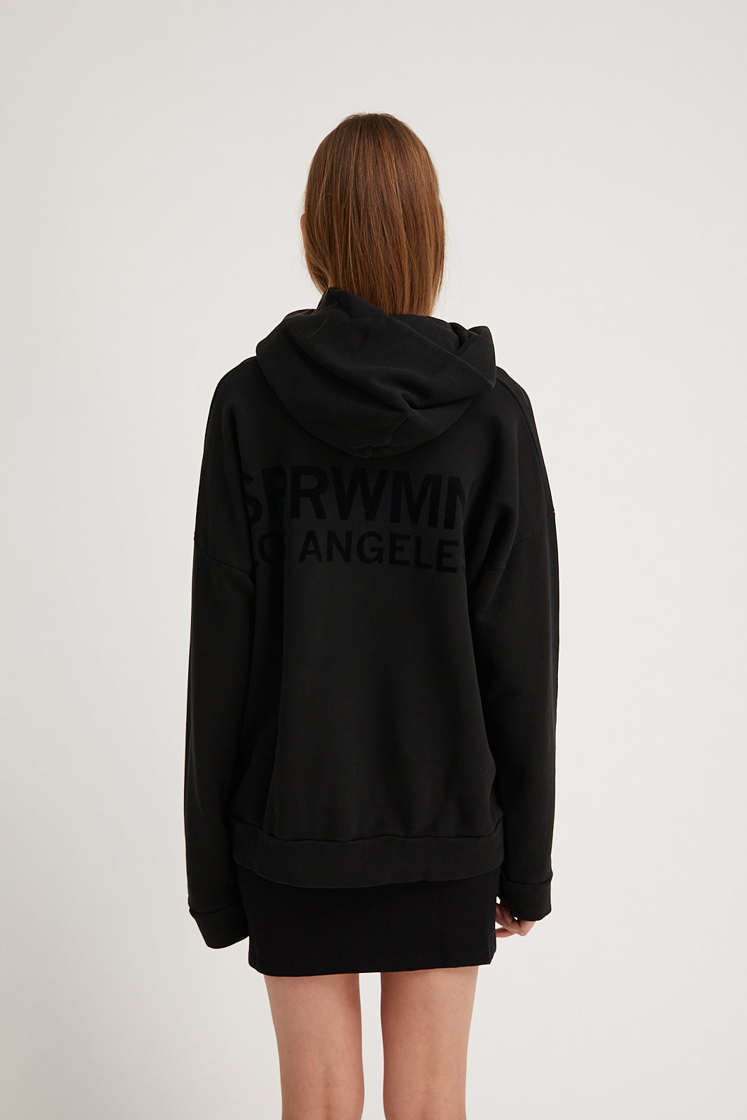 Black Velvet Heart Logo Hoodie