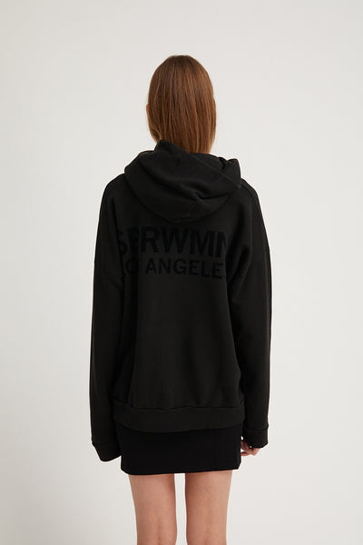 Black Velvet Heart Logo Hoodie