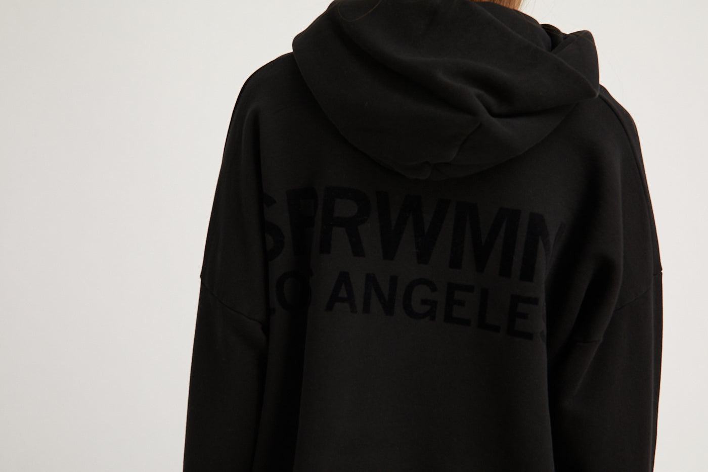 Black Velvet Heart Logo Hoodie