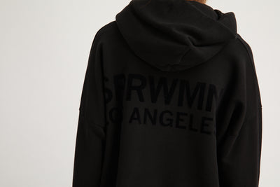 Black Velvet Heart Logo Hoodie