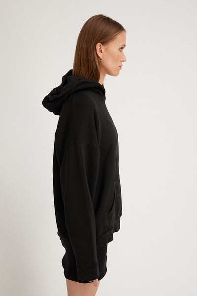 Black Velvet Heart Logo Hoodie