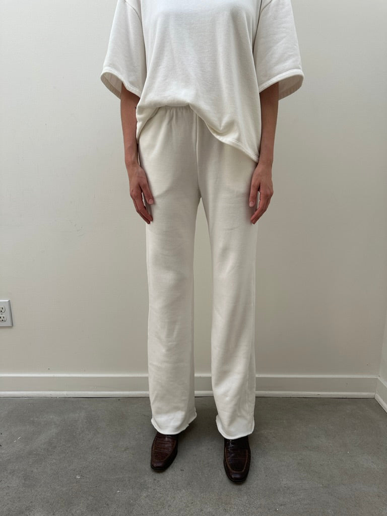 Off White Straight Leg Sweatpants