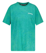 Kelp Marble Cotton Oversized Logo Tee