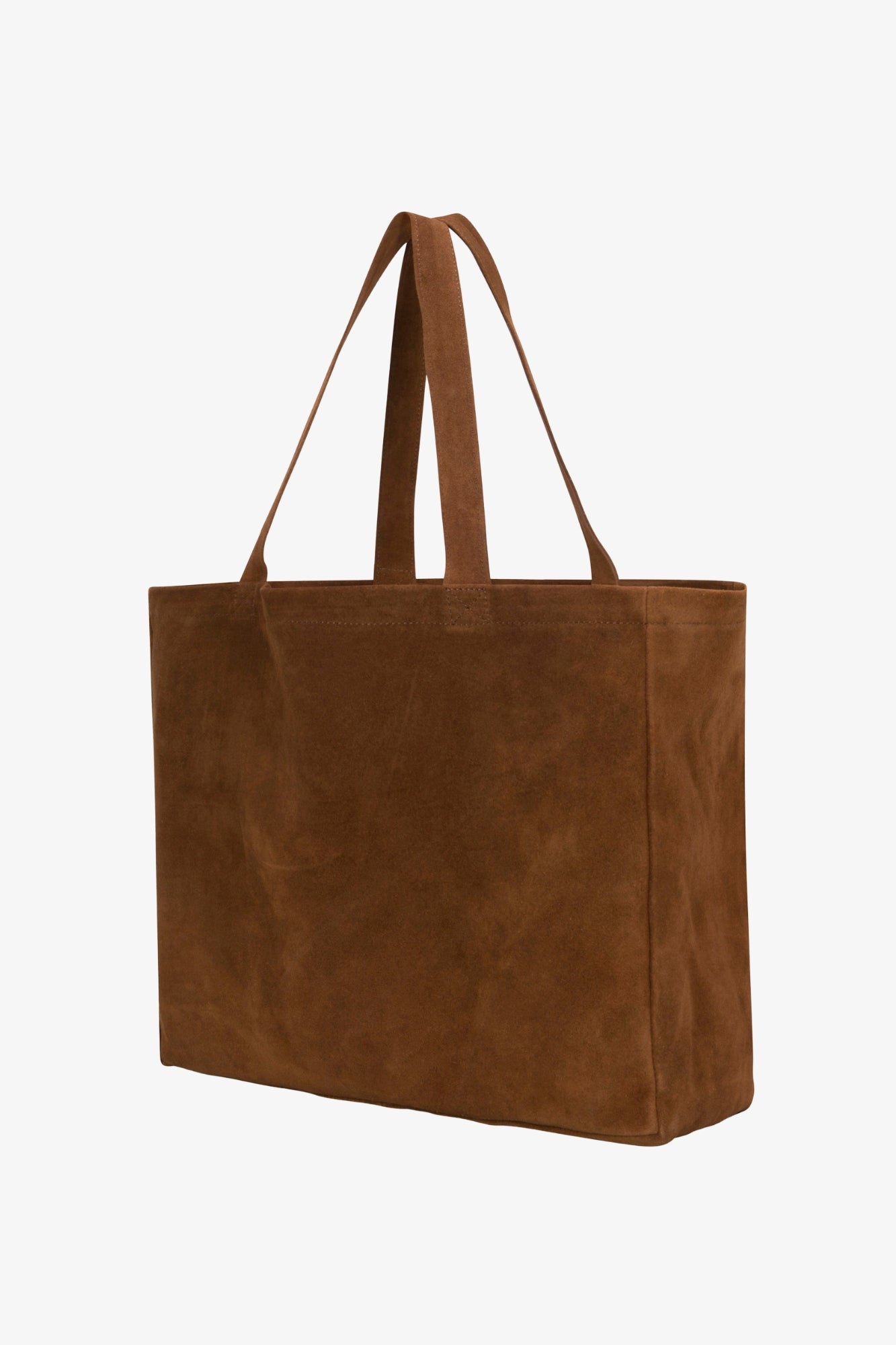 Cognac Suede Everyday Tote