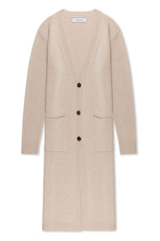 Oat Cashmere Long Cardigan