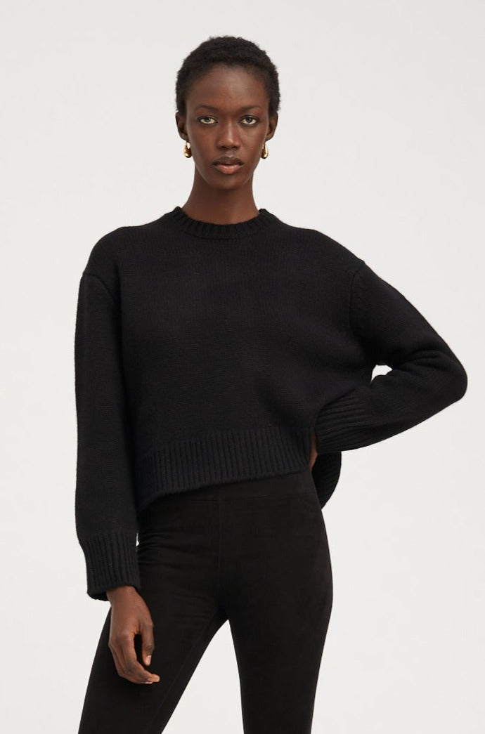 Black Heavy Cashmere Sweater