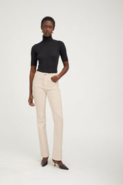 Earhart Off White Micro Flare Denim
