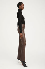 Black Rib Long Sleeve Turtleneck