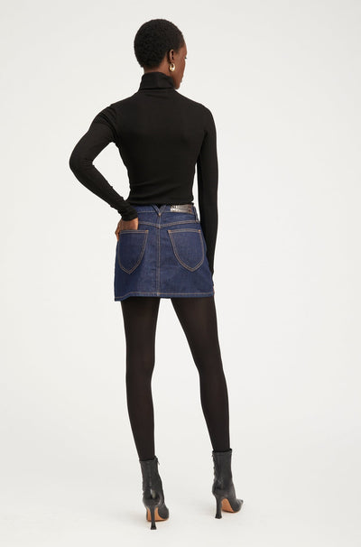 Jane Denim A-Line Mini Skirt