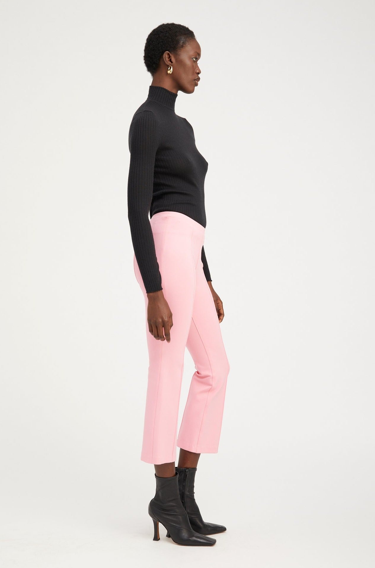 Rose Ankle Flare Pants with Pintucks