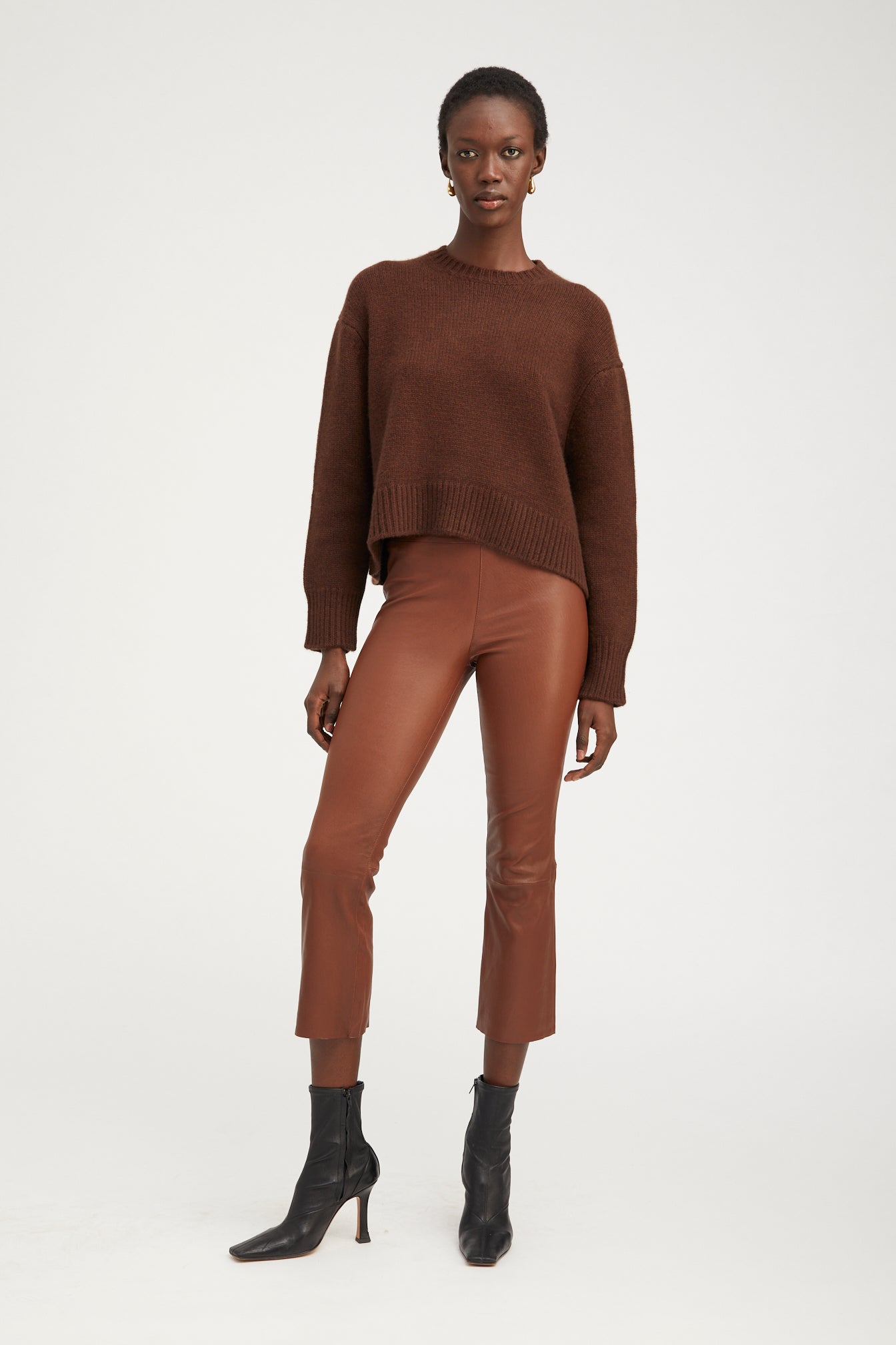 Mocha Heavy Cashmere Sweater