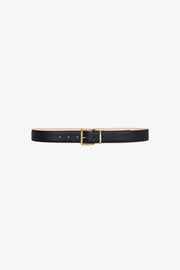 Black Leather Clara Belt