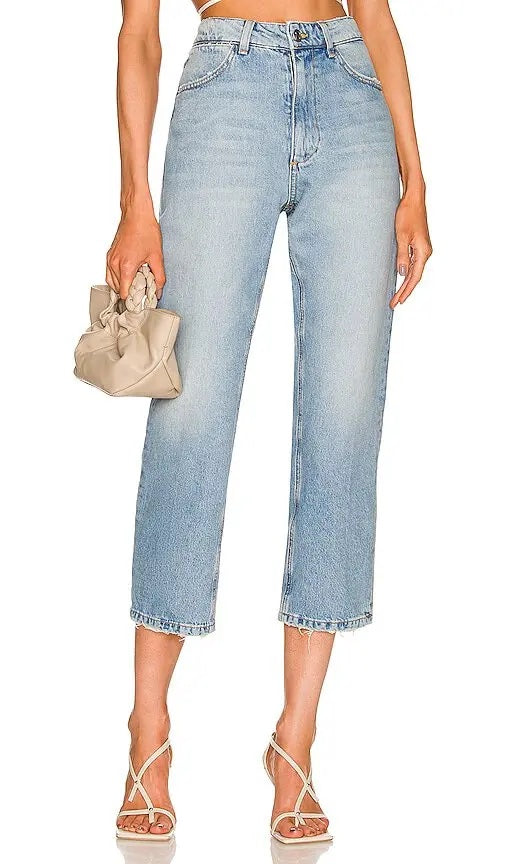 Victoria Cropped Straight Leg Denim