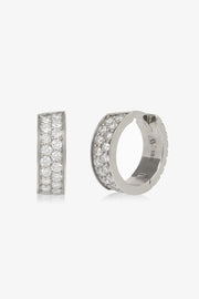 Pavé Diamond Huggies