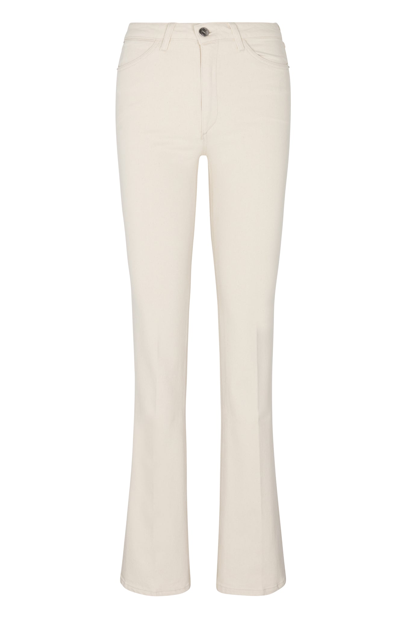 Earhart Off White Micro Flare Denim