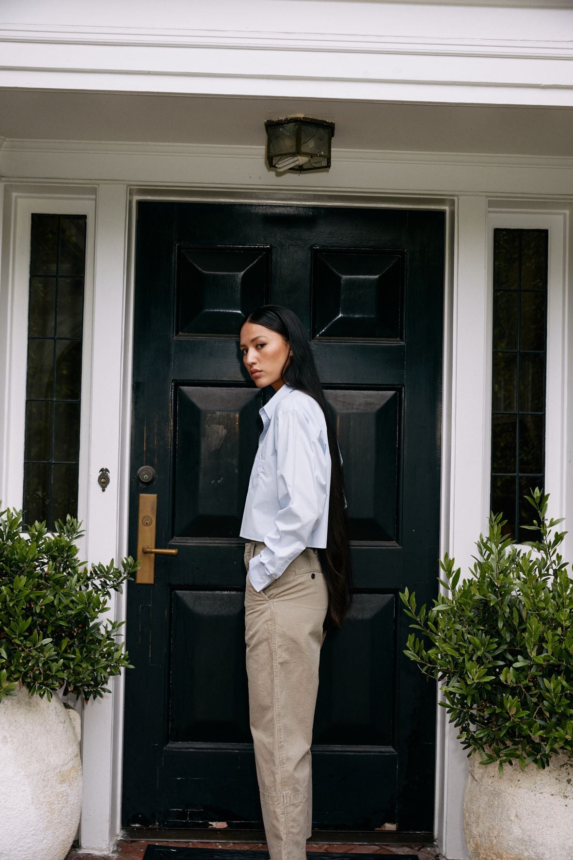 Khaki Classic Cotton Pants
