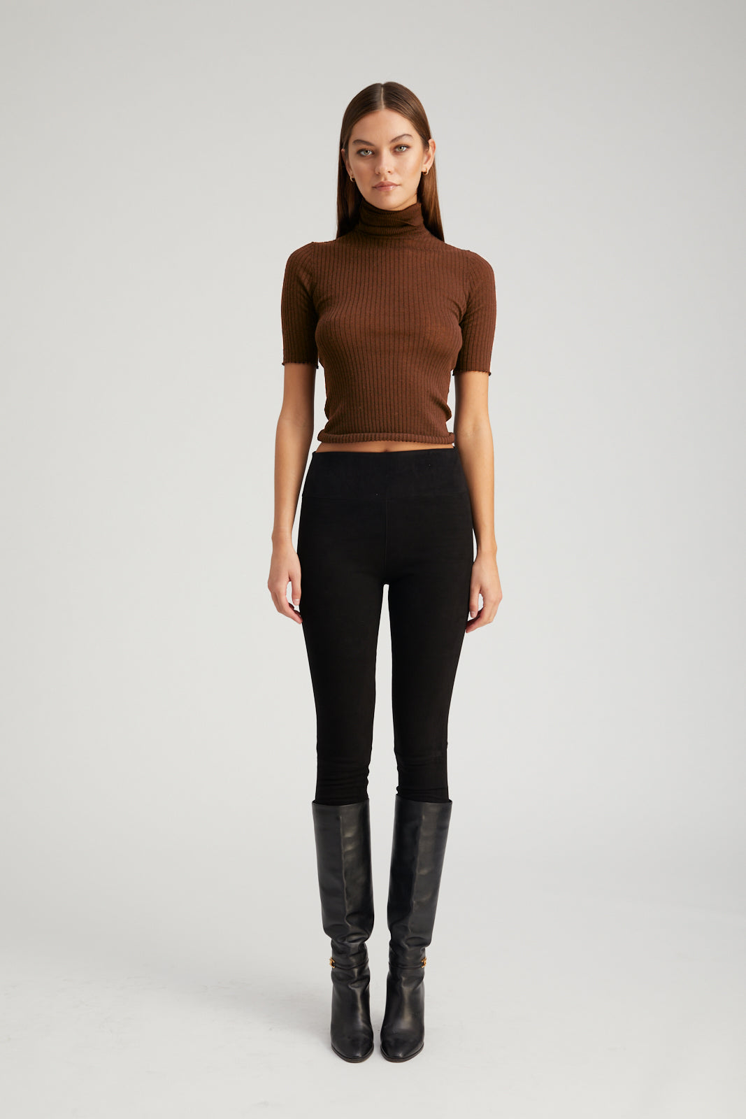 Chocolate Cashmere Turtleneck