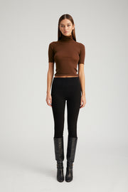 Chocolate Cashmere Turtleneck