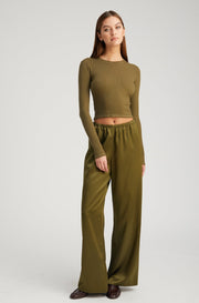 Moss Silk Easy Pants