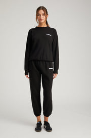 ★RONRON★ MINI LOGO SWEAT JOGGER PANTS MINI LOGO SWEAT JOGGER PANTS WHITE DOT - RONRON 론론
