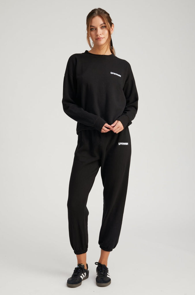 Tiny Logo Sweatpant BLACK – SPRWMN
