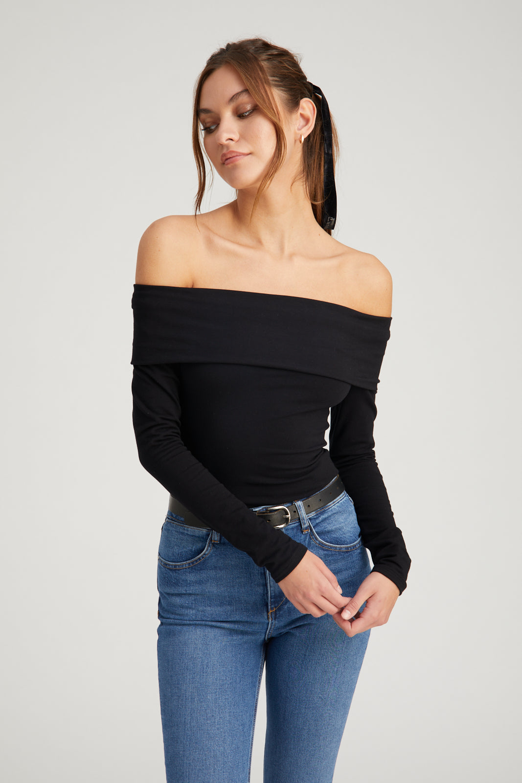 Black City Off Shoulder Top