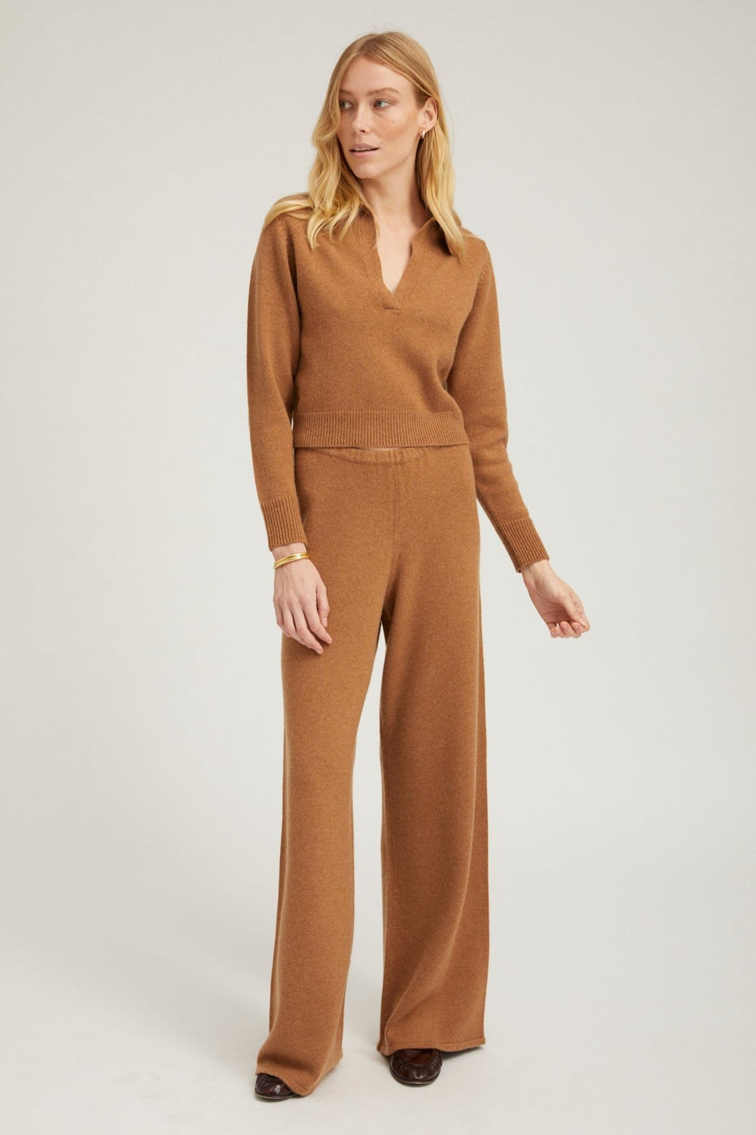 WIDE LEG PULL ON PANT TAN – SPRWMN