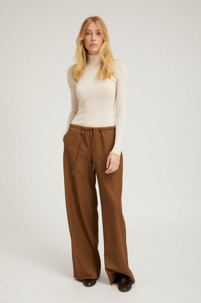 Chalk Cashmere Mock Neck