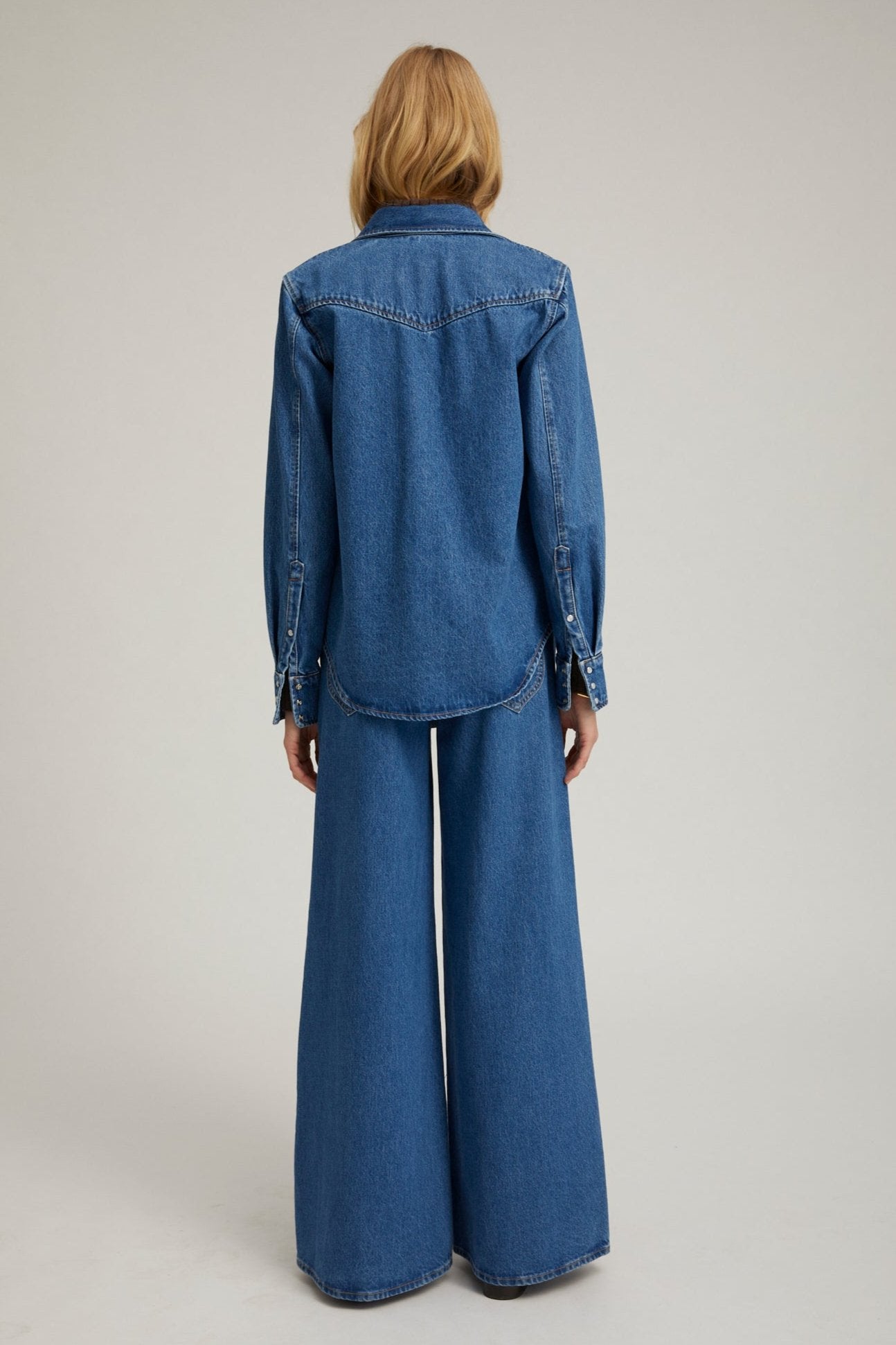 Coco Denim Western Button Down